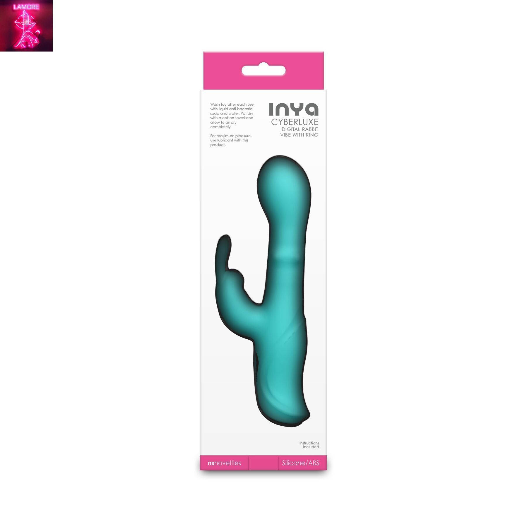 Вібратор-кролик NS Novelties INYA - Cyberluxe - Aqua