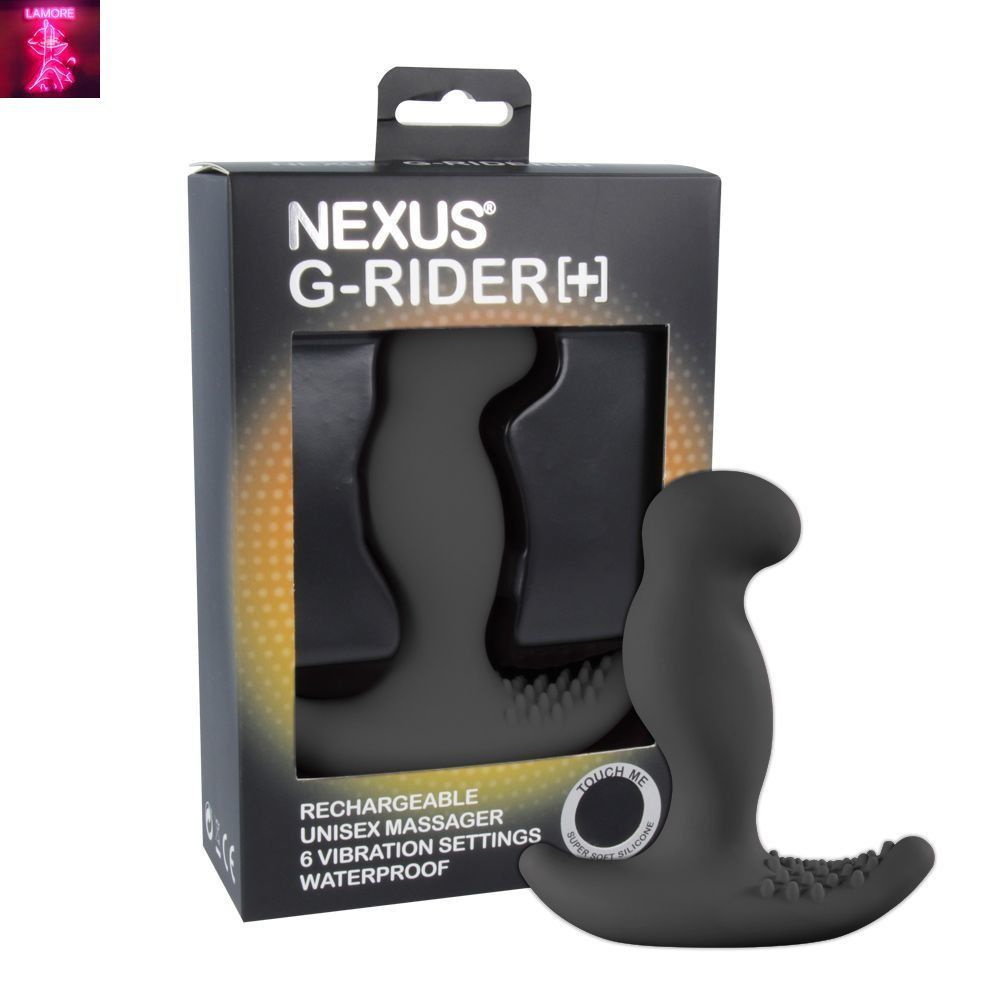 Масажер простати з вібрацією Nexus G-Rider Plus Black, макс діаметр 3,8см