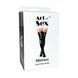Лаковані панчохи зі шнурівкою Art of Sex - Mistress, червоні, розмір S