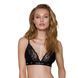 Еластичний топ з мереживом Passion PS001 TOP S, black