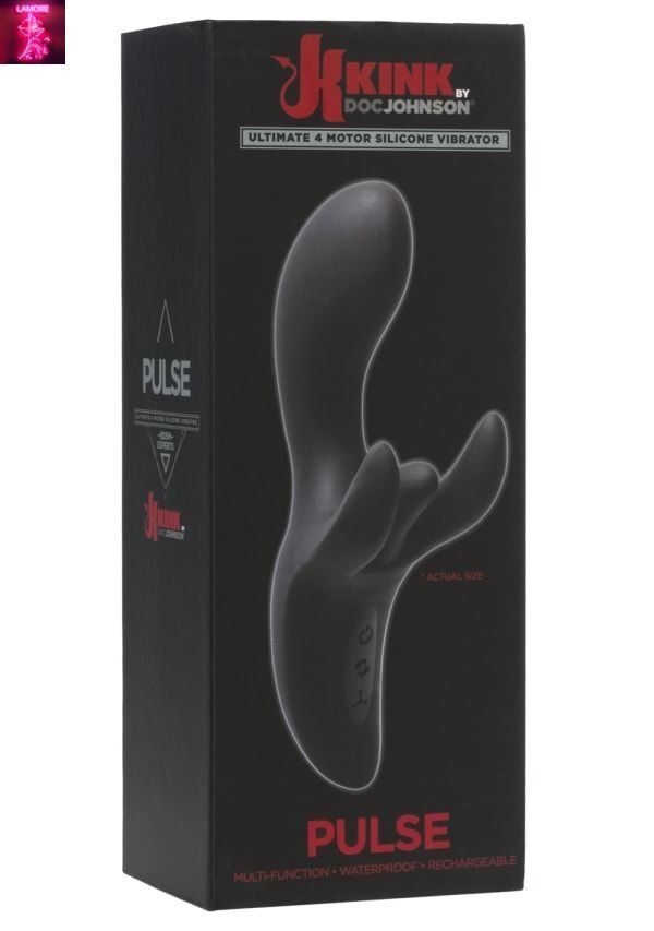 Вібратор-кролик Doc Johnson Kink - Pulse - Ultimate 4 Motor Silicone Vibrator