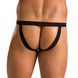 Чоловічі сліпи на шнурівці Passion 044 SLIP BEN L/XL Black, екошкіра, люверси