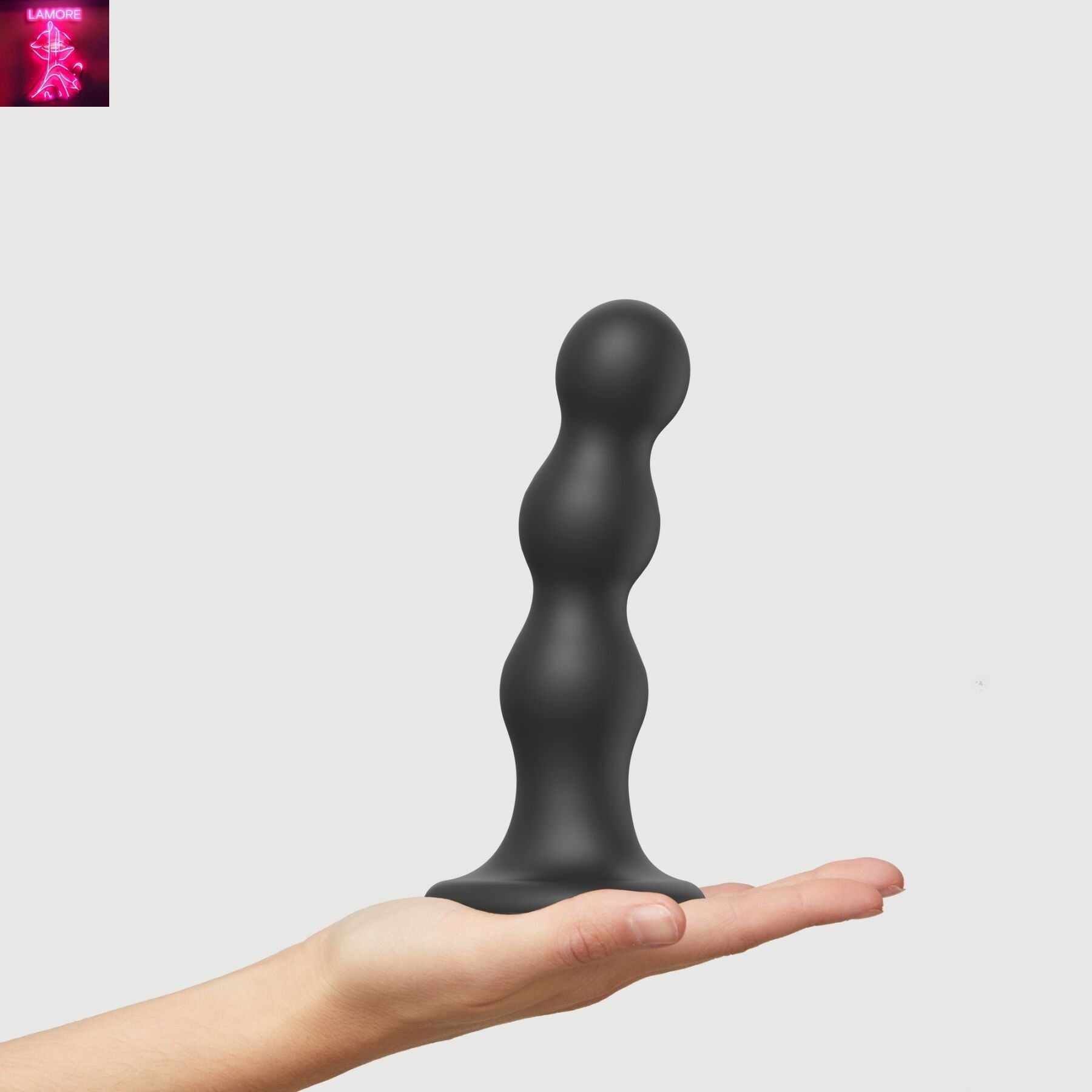 Насадка для страпона Strap-On-Me Dildo Plug Balls Black L