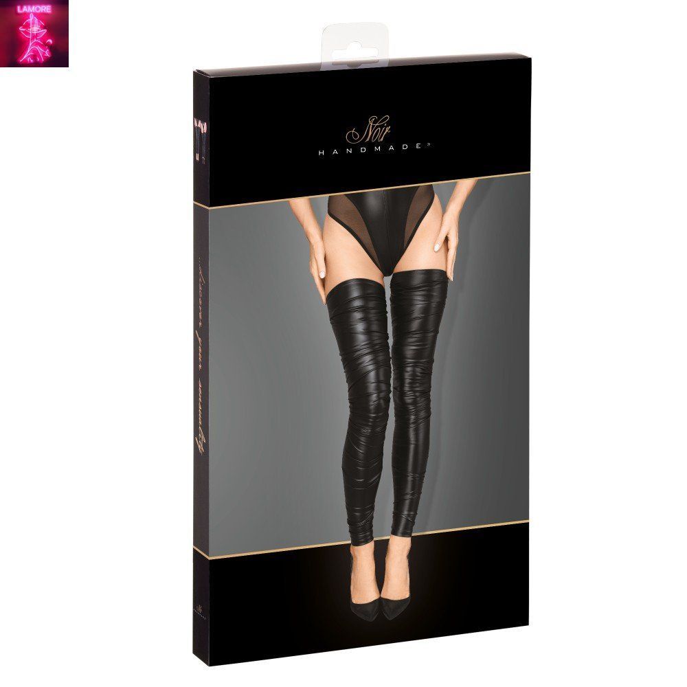 Панчохи без носка F207 Noir Handmade L, Черный