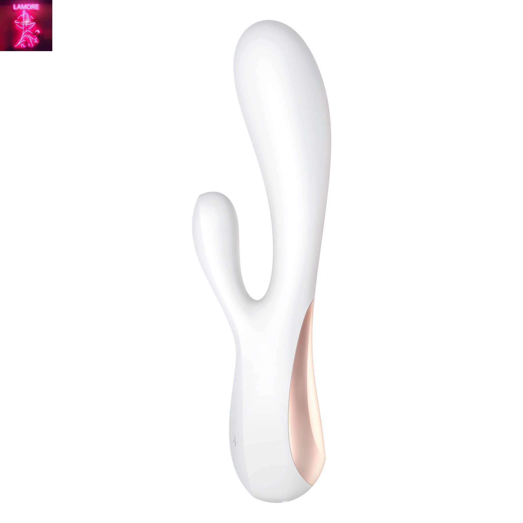 Смарт вібратор-кролик Satisfyer Mono Flex White, 2 мотори, керування через інтернет
