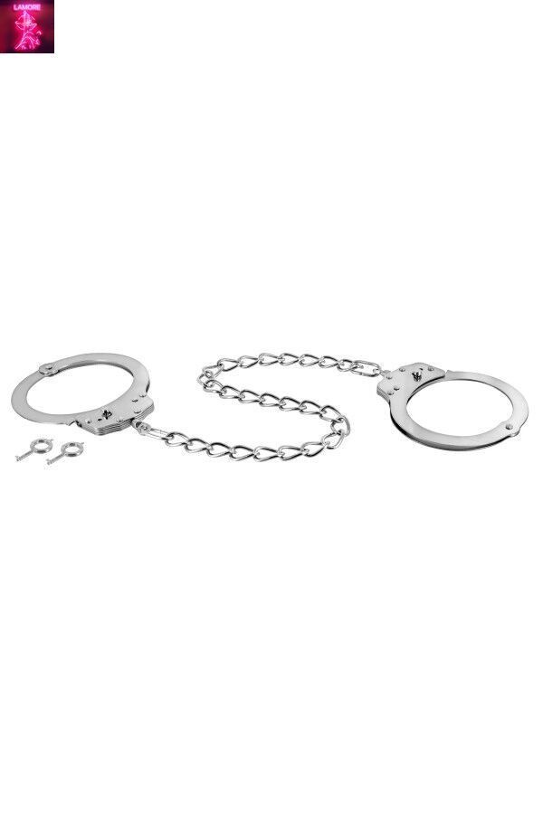 Металеві поножі Fetish Tentation Adjustable metal ankle cuffs