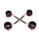 Шкіряна хрестовина Liebe Seele Wine Red Hogtie