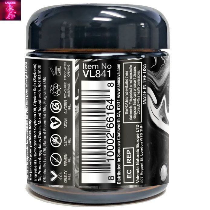 Масажна свічка Sensuva [HE]RO Dark Temptation Massage Oil Candle 113г