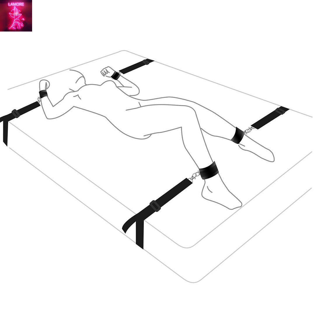 Розтяжка на ліжко Art of Sex &ndash; BDSM No pain &ndash; No game