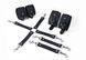 Набір для БДСМ Feral Feelings BDSM Kit 3 Black, наручники, поножі, хрестовина