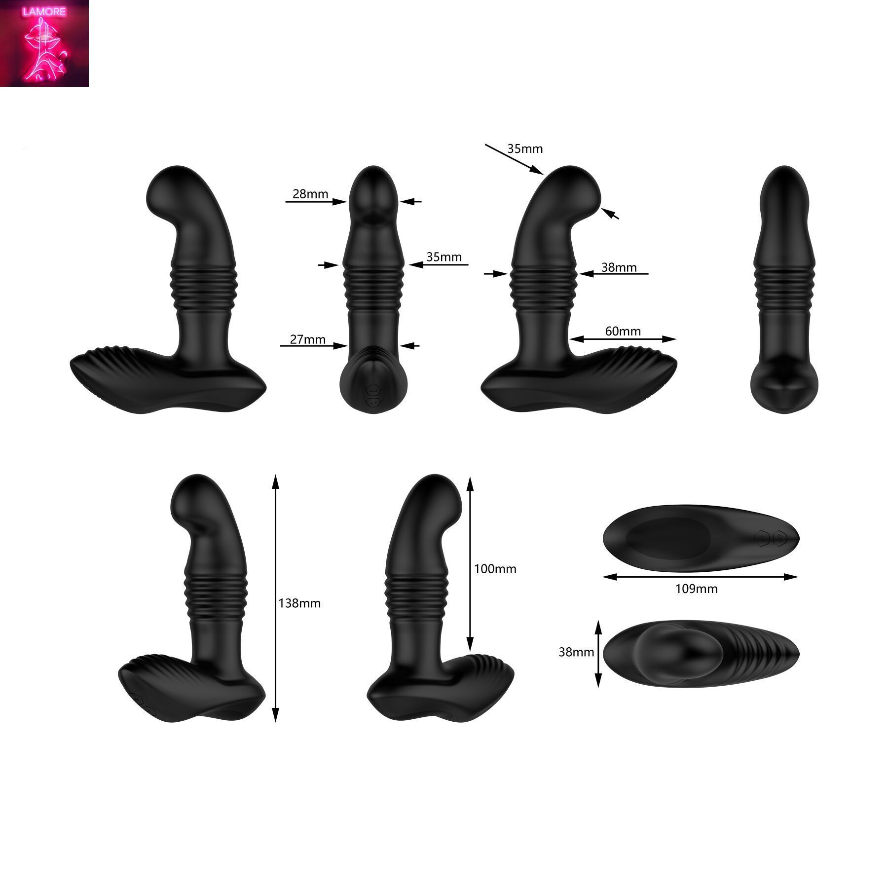 Масажер простати Nexus Thrust Prostate Edition, вібрація та пульсація, пульт ДК