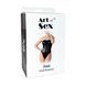 Лаковане боді Art of Sex - Jazz, колір чорний с эфектом голограми, розмір L