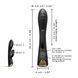 Вібратор-кролик з підігрівом Dorcel FLEXI RABBIT BLACK, гнучкий стовбур