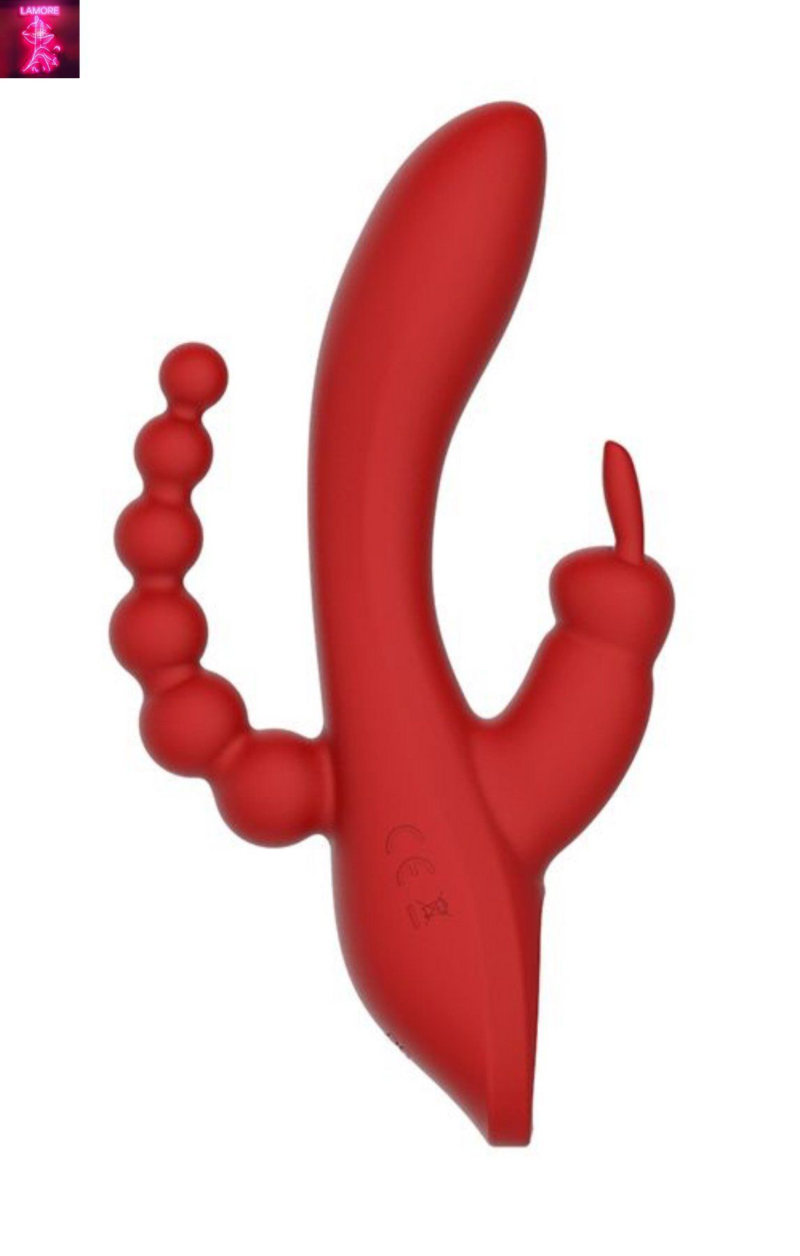 Вібромасажер потрійний Dream toys RED REVOLUTION HERA