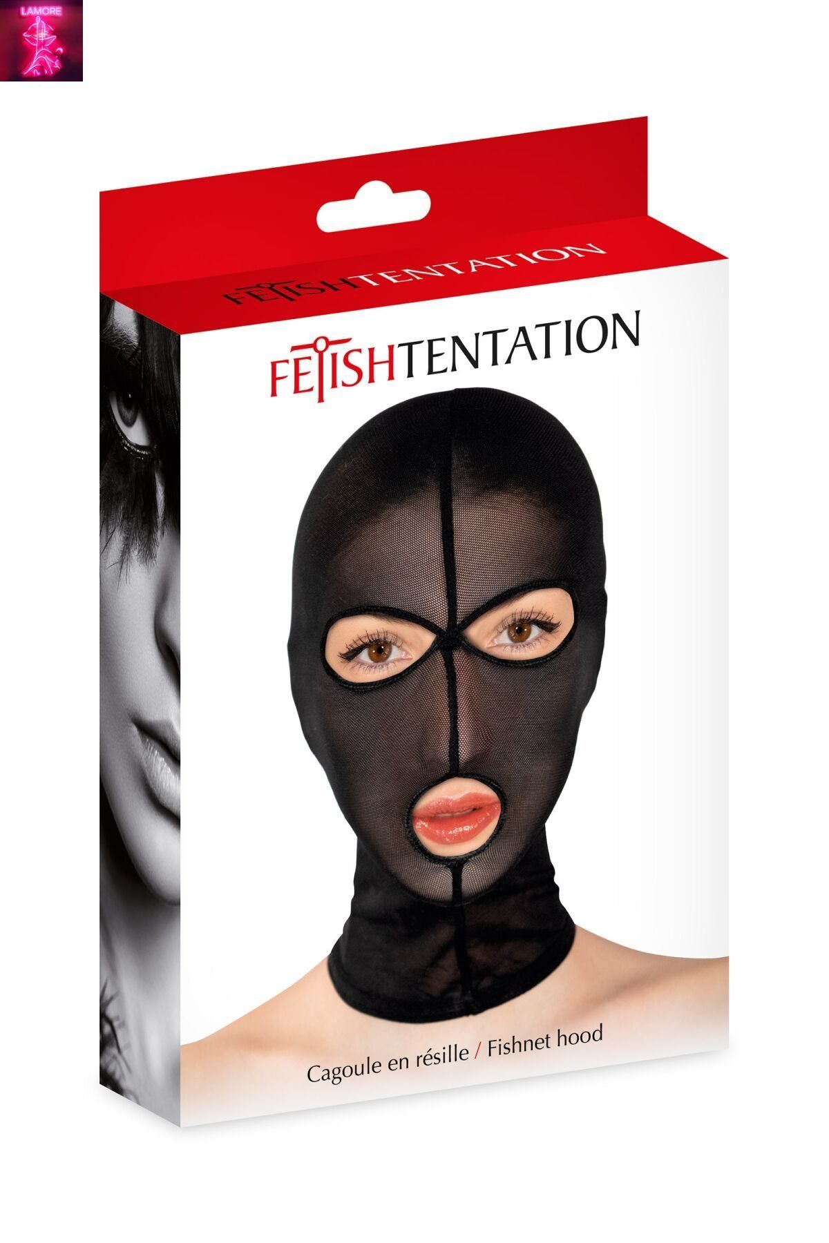 Капюшон Fetish Tentation Feshnet Hood, напівпрозора сітка