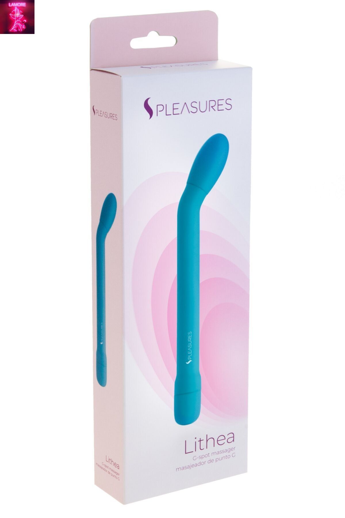 Тонкий вібратор для точки G S Pleasures Lithea Turqouise, 7 режимів