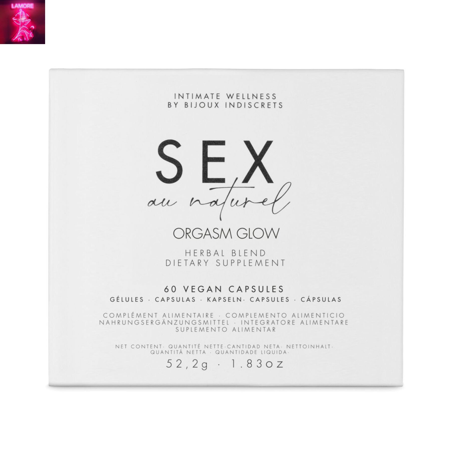 Натуральна харчова добавка для підвищення лібідо Bijoux Indiscrets Sex au Naturel &mdash; Orgasm Glow