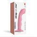 Насадка для страпона з подвійною точковою пульсацією Strap-On-Me TAPPING DILDO WAVE &ndash; CORAL PINK, М