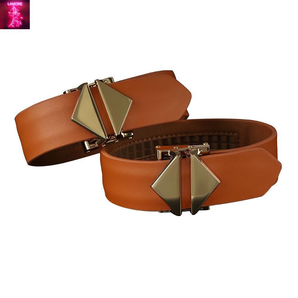 Набір для бондажу LOCKINK 8-Bondage-Straps Restraint Set, коричневий, 8 ременів з натуральної шкіри