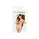 Трусики-бікіні Penthouse Catch Me S/M White, мереживо, вузькі ремінці, вирізи на сідницях, бантик