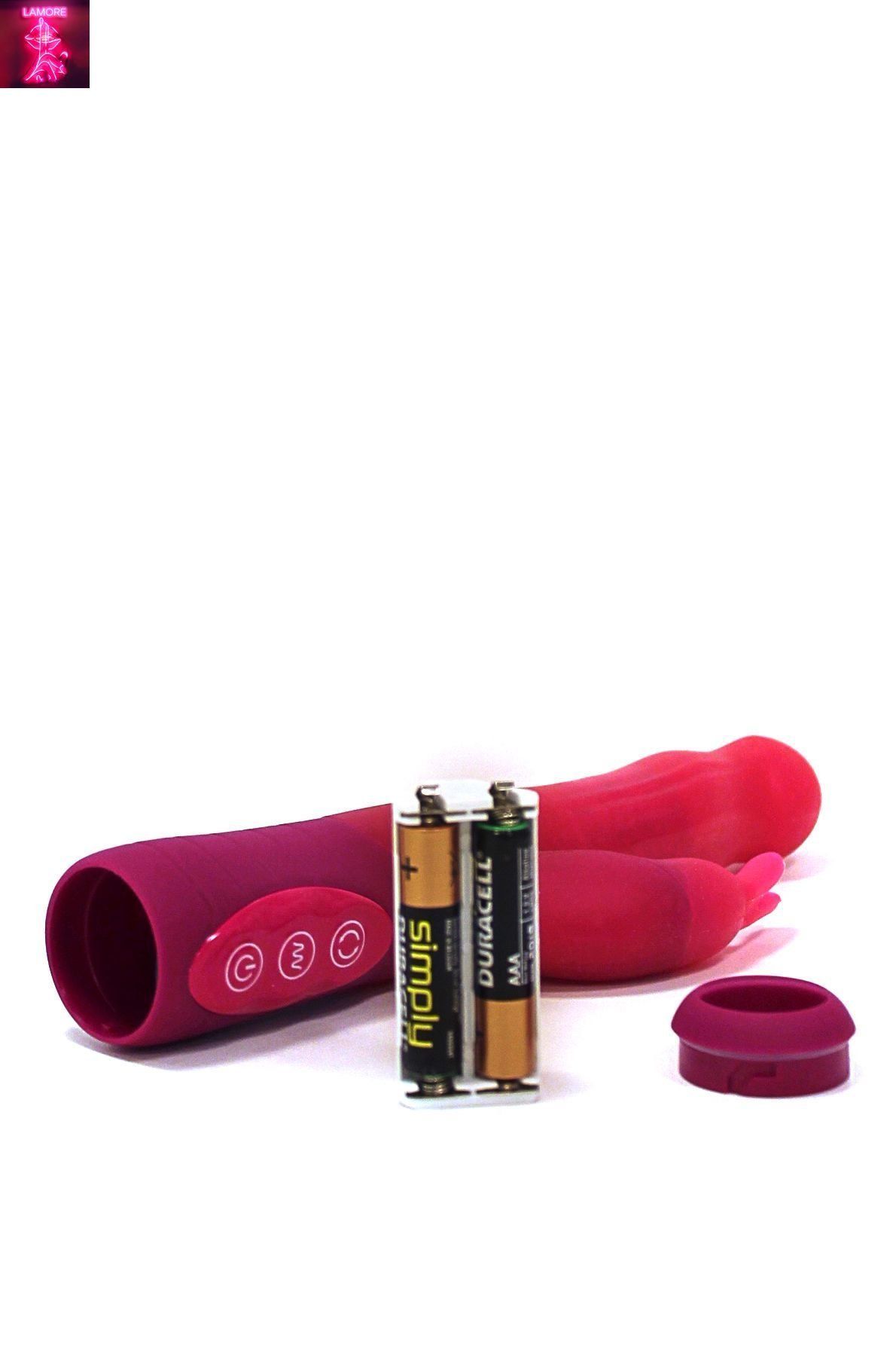Вібратор-кролик Dorcel Baby Rabbit Pink з перлинним масажем і головкою, що обертається