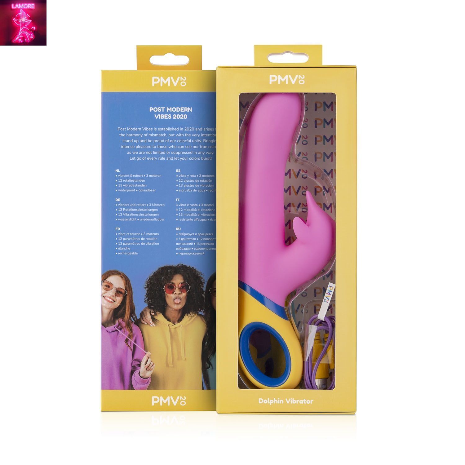Вібратор-кролик з ротацією PMV20 Copy - Dolphin Vibrator