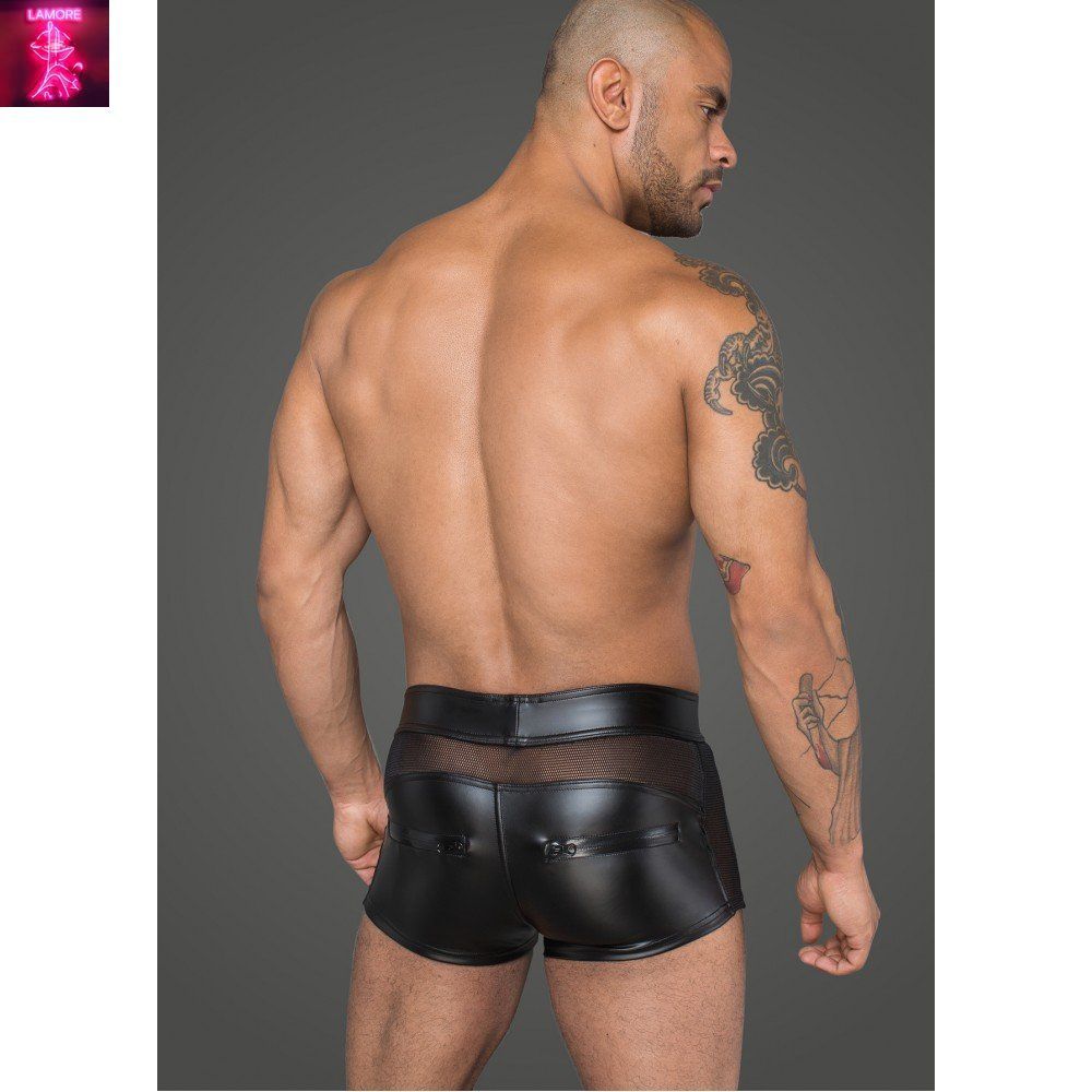 Шорти вінілові H058 Noir Handmade M, Черный