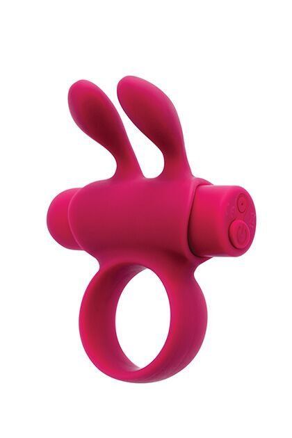 Ерекційне віброкільце S Pleasures Premium Rabbit Ring рожеве, зі знімною віброкулею та вушками