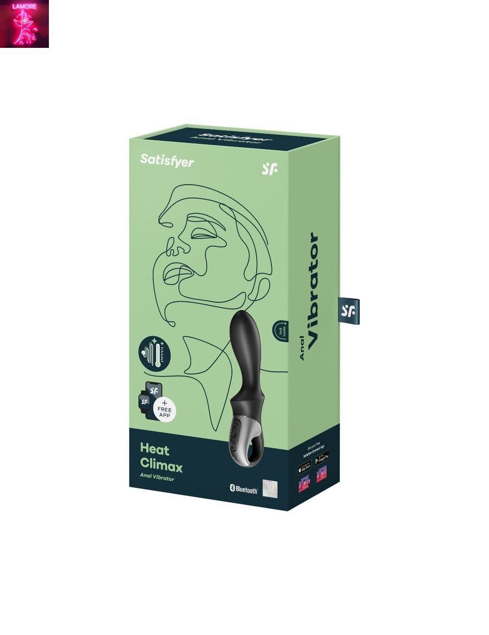 Смарт-вібратор для простати Satisfyer Heat Climax, підігрів до 40&deg;