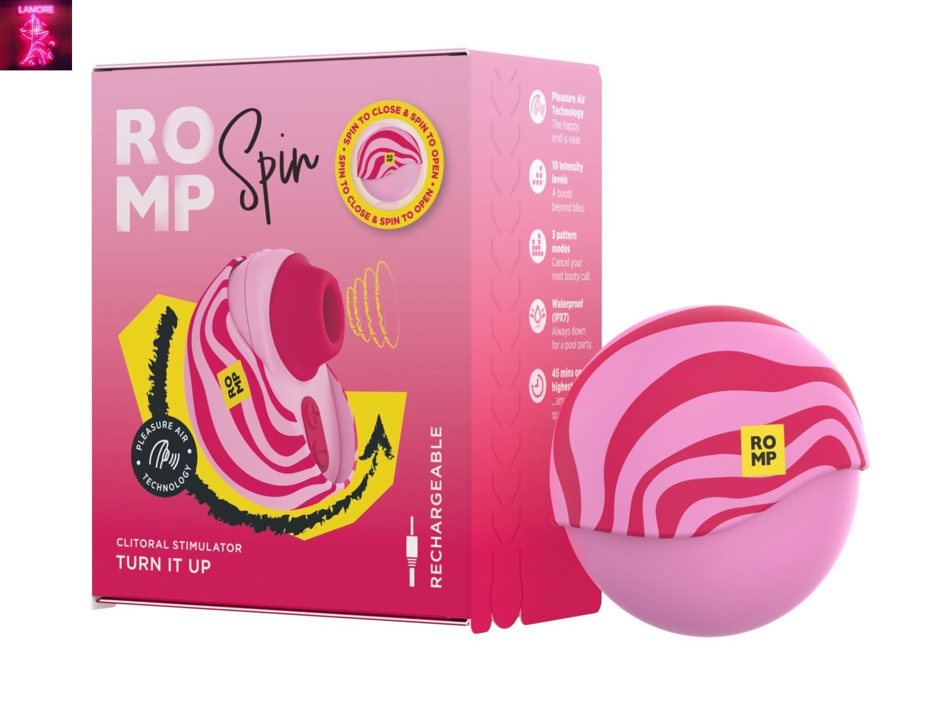 Вакуумний кліторальний стимулятор Romp Spin