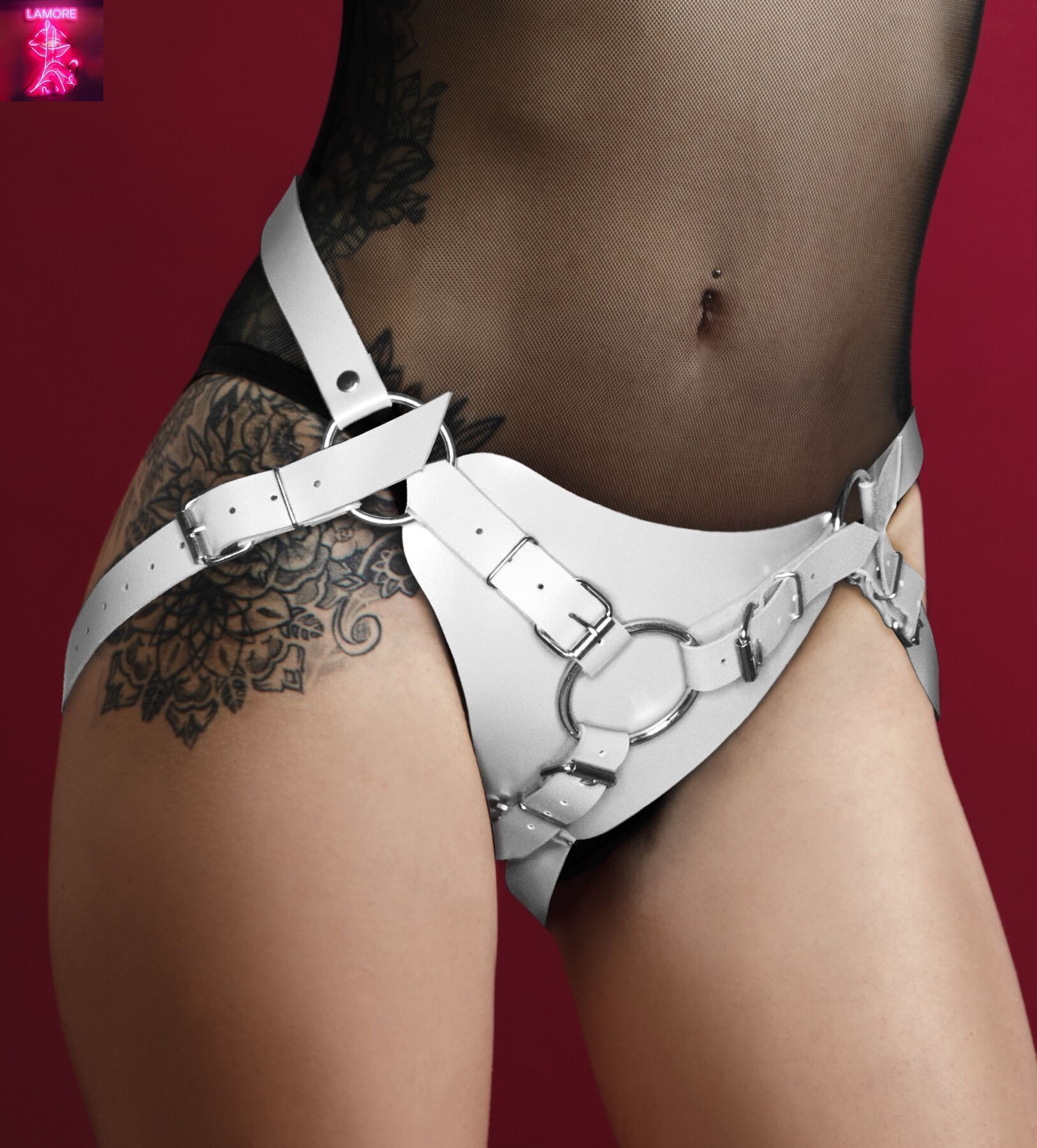 Труси для страпона Feral Feelings Strap-on Harness White, white