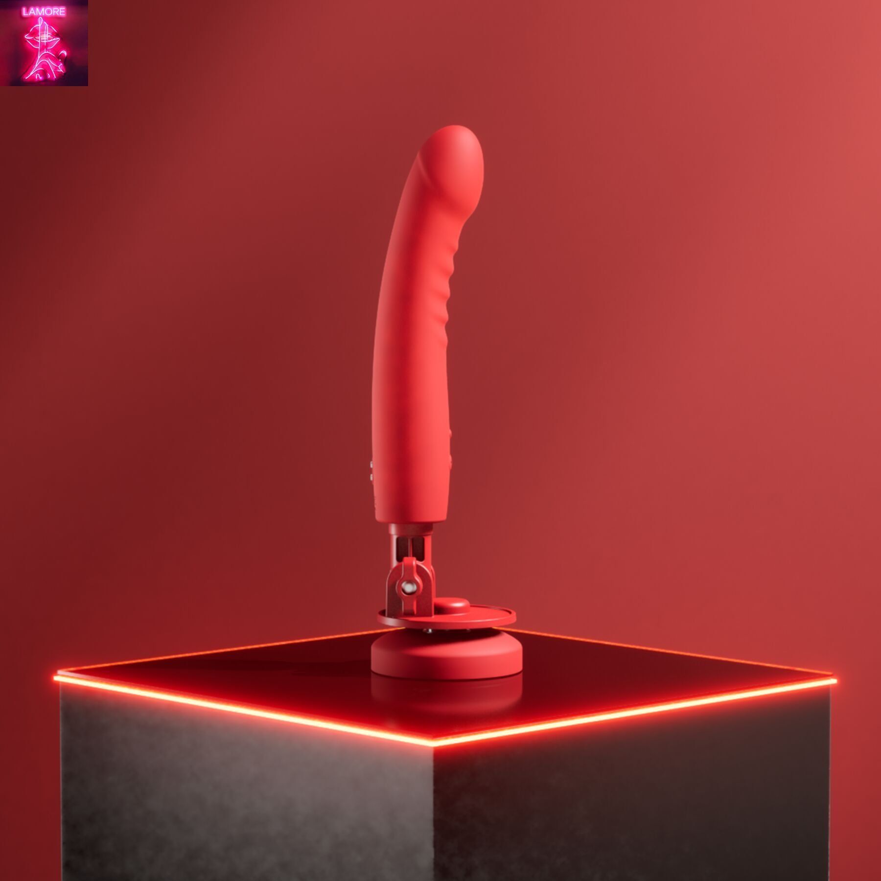 Смарт-міні секс-машина Lovense Mission 2 Vibrating suction cup dildo, 6500 вібрацій/хв, Touch Sense