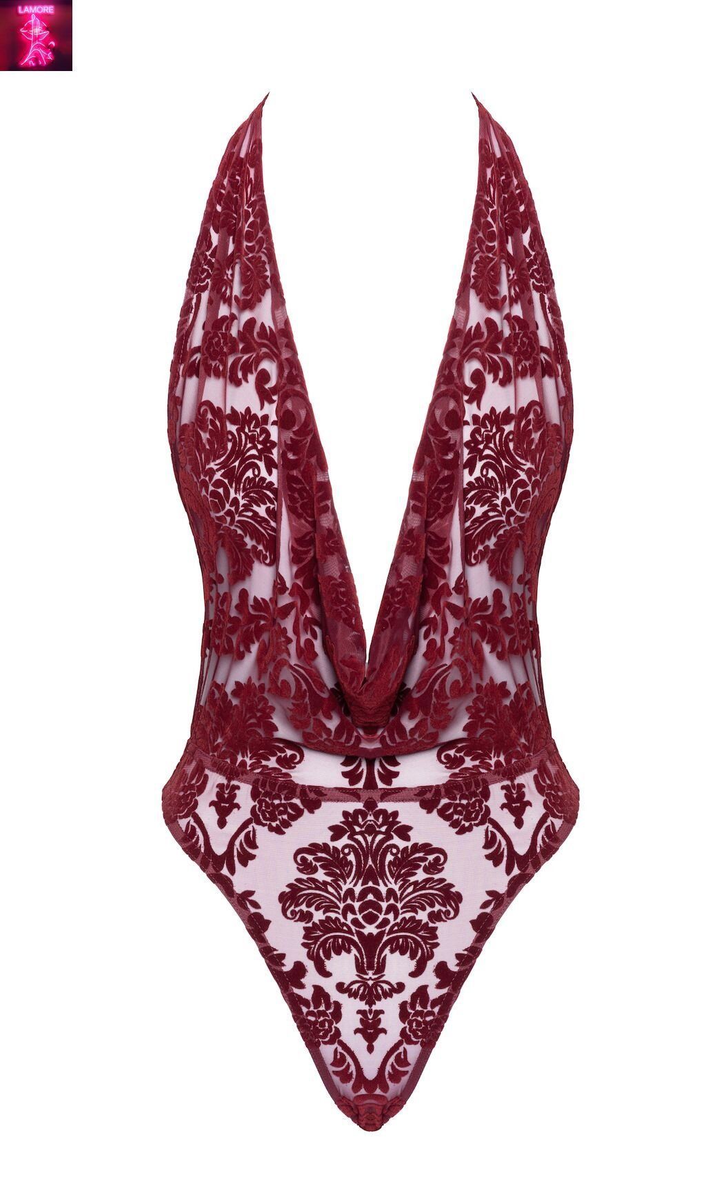 Боді Noir Handmade F386 Kink Royal cascade bodysuit XL
