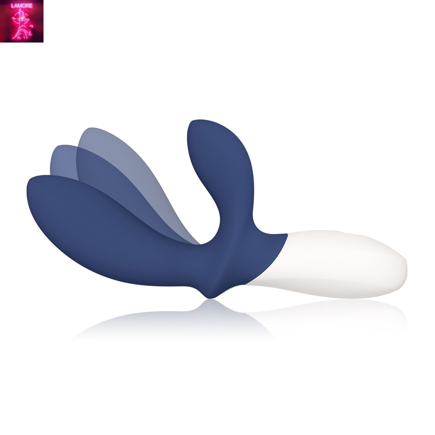 Масажер простати LELO Loki Wave 2 Base Blue, 2 мотори, манливий рух + вібрація