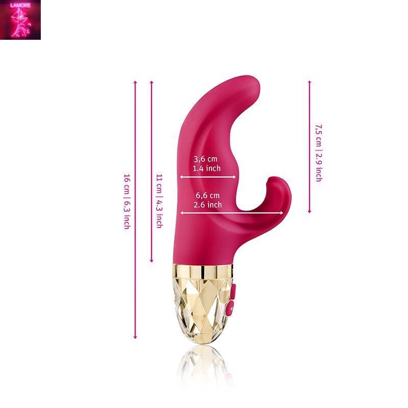 Вібратор-кролик Mystim Hop Hop Bob Fuchsia, потужний мотор, 8 режимів