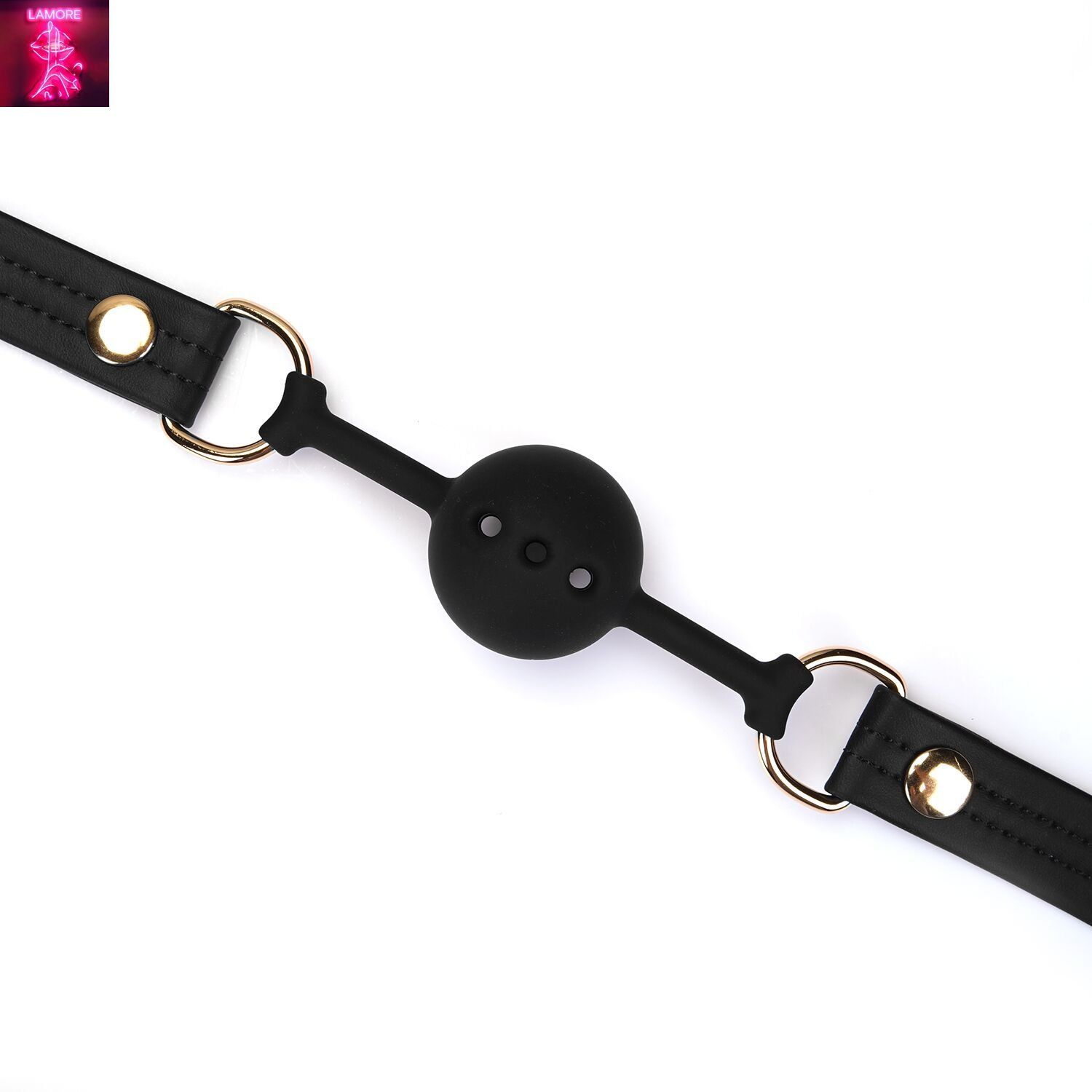 Кляп Liebe Seele Black Organosilicon Ball Gag