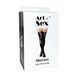 Лаковані панчохи зі шнурівкою Art of Sex - Mistress, червоні, розмір L