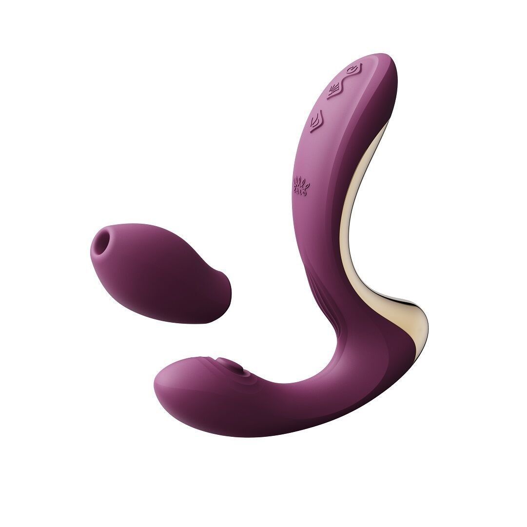 Вібратор-пульсатор з вакуумною насадкою Zalo &ndash; Talis G-Spot PulseWave Vibrator Velvet Purple