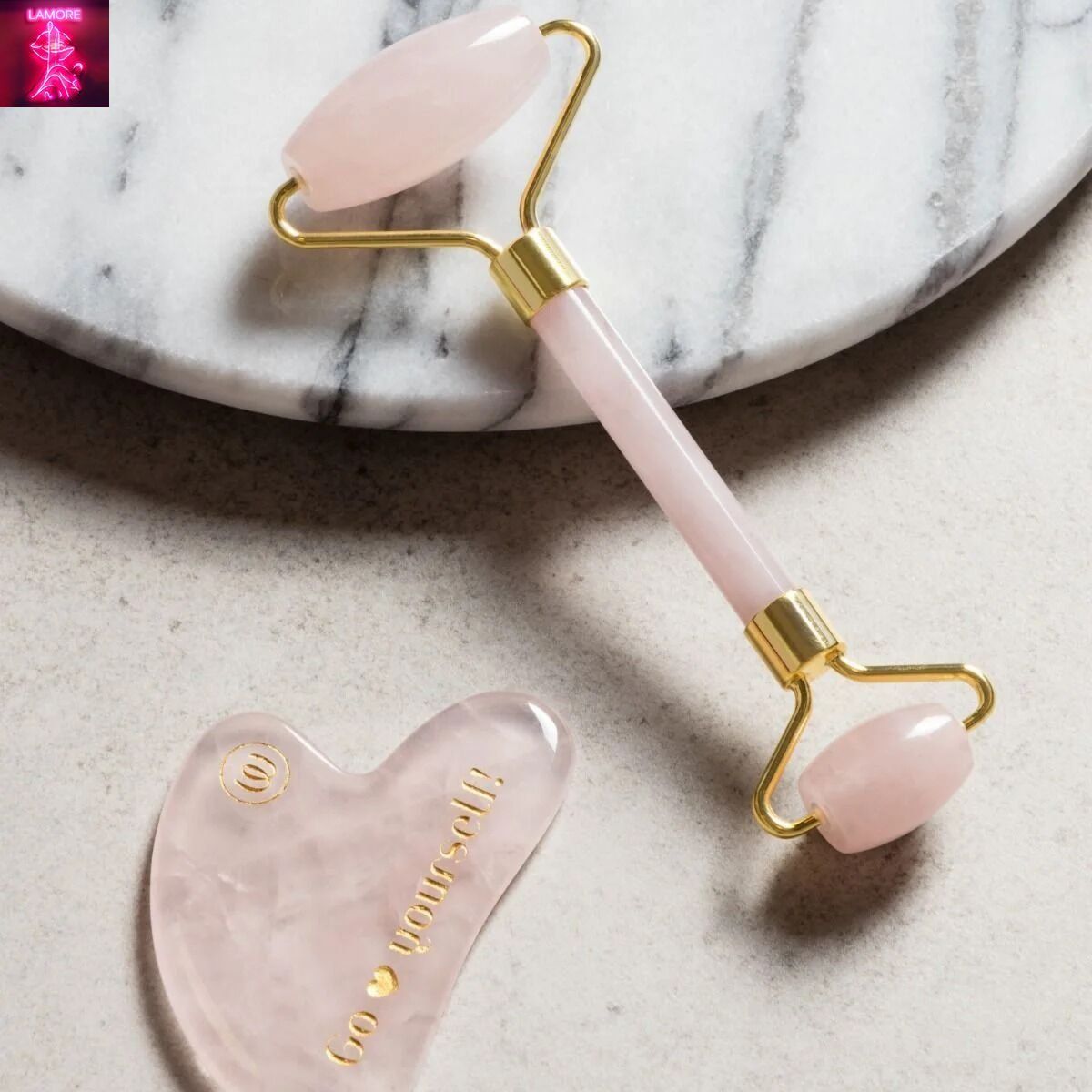 Набір масажерів гуаша Womanizer Gua Sha Set, ролер та скребок