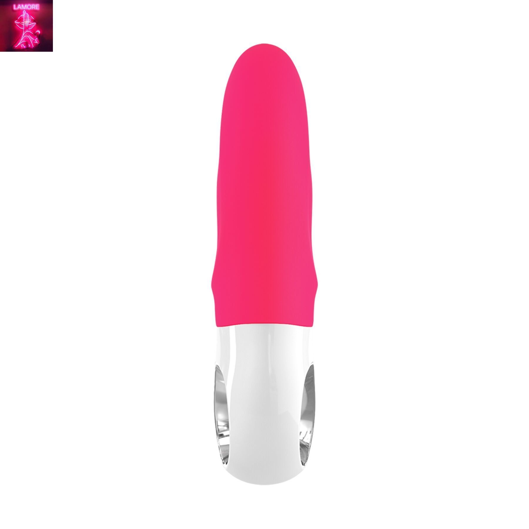 Вібратор-кролик Fun Factory MISS BI pink/white, 2 незалежні мотори, діаметр 4,2 см