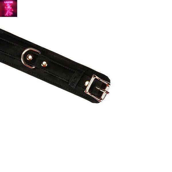 Поножі Liebe Seele Boudoir Amor Ankle Cuffs Black, знімний з&rsquo;єднувальний ланцюжок